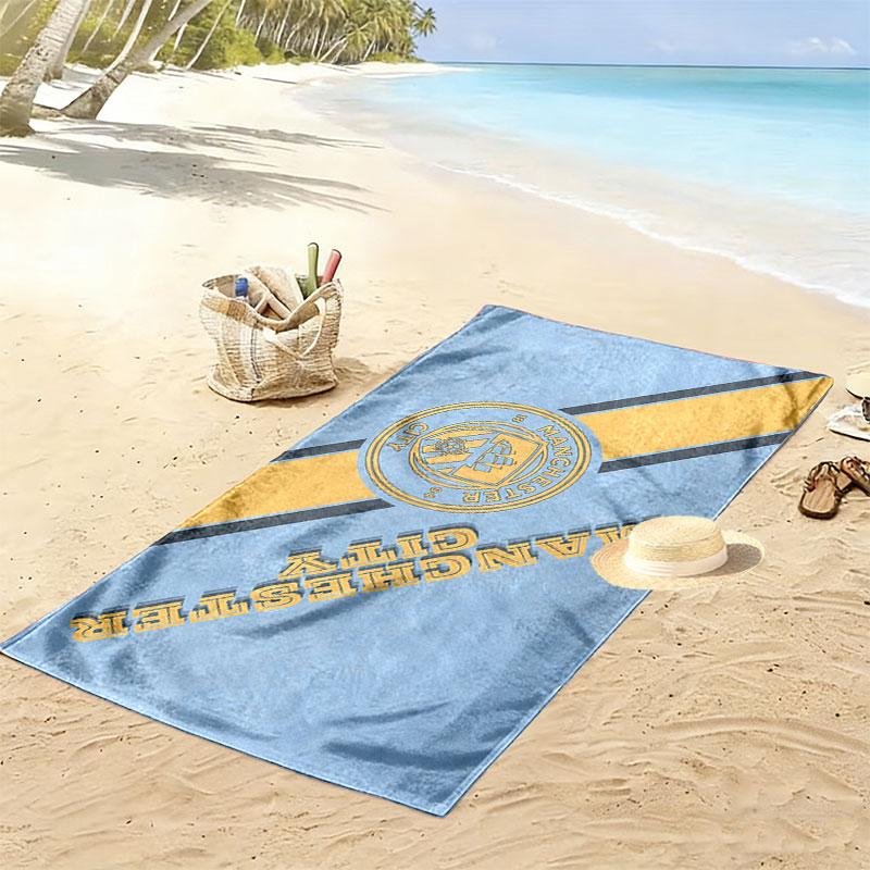 MCFC Print Beach Towel, Large Soft Quick Dry Towel for Beach Camping Swimming