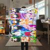 1pz Coperta in Flanella con Stampa Son Goku, Alta Qualità per Tutte le Stagioni, Decorazione per la Casa, Calore e Comfort, Perfetta per Regali di Natale