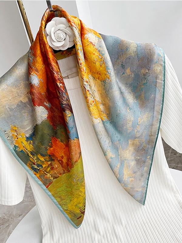 SIYUTANG 70 Silk Square Scarf