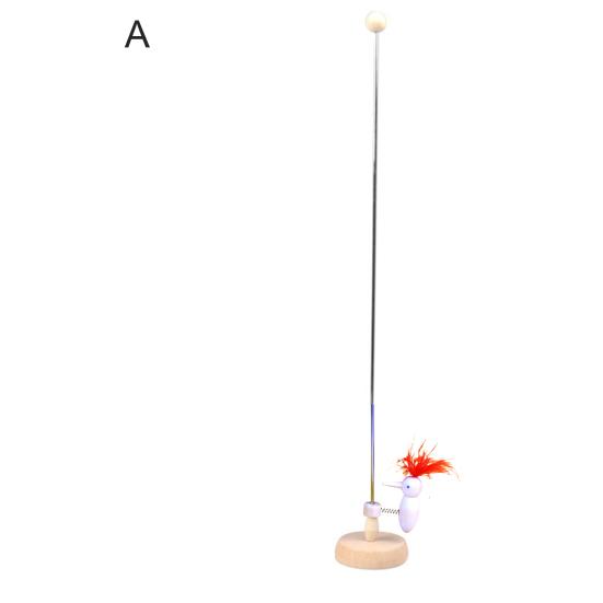 

Игрушка Дятел Забавная Эластичная Развивающая Пружинная Деревянная Игрушка Дятел для Детей A