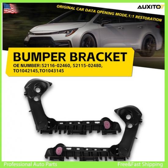 Front Pair Bracket Bumper Side Left&Right Fit Toyota Retainer - Corolla