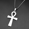 Egyptisch Ankh Kruis Sleutel tot Leven Hanger Kettingen voor Vrouwen Mannen Roestvrij Staal Goudkleurig Egypte Hiëroglief Ketting Sieraden Cadeau