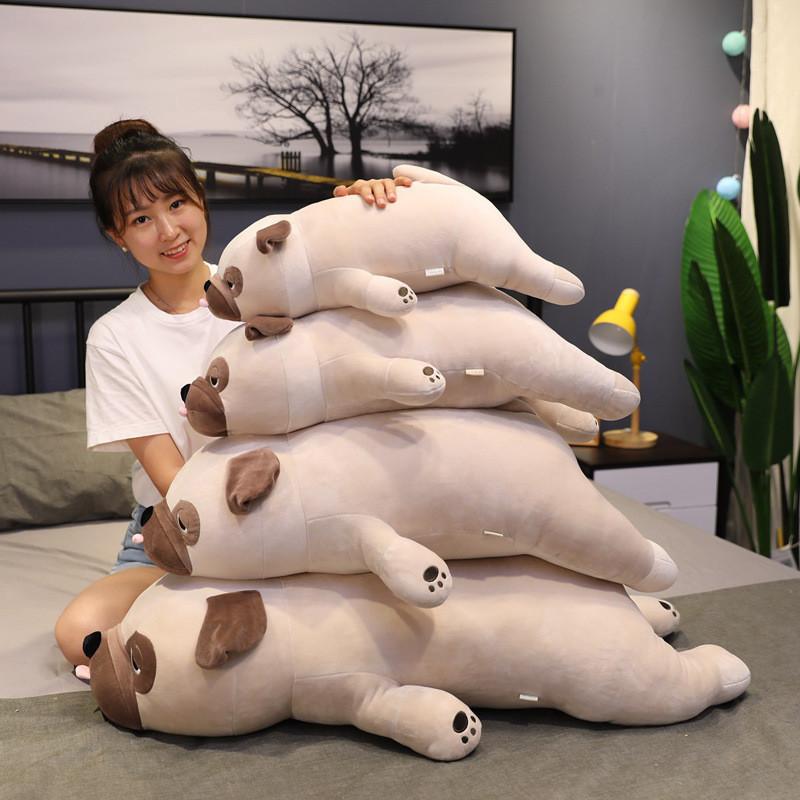Lying Pug Dog Plush Toy Animal Stuffed Doll Pillow Cartoon Decoration Kids Gift