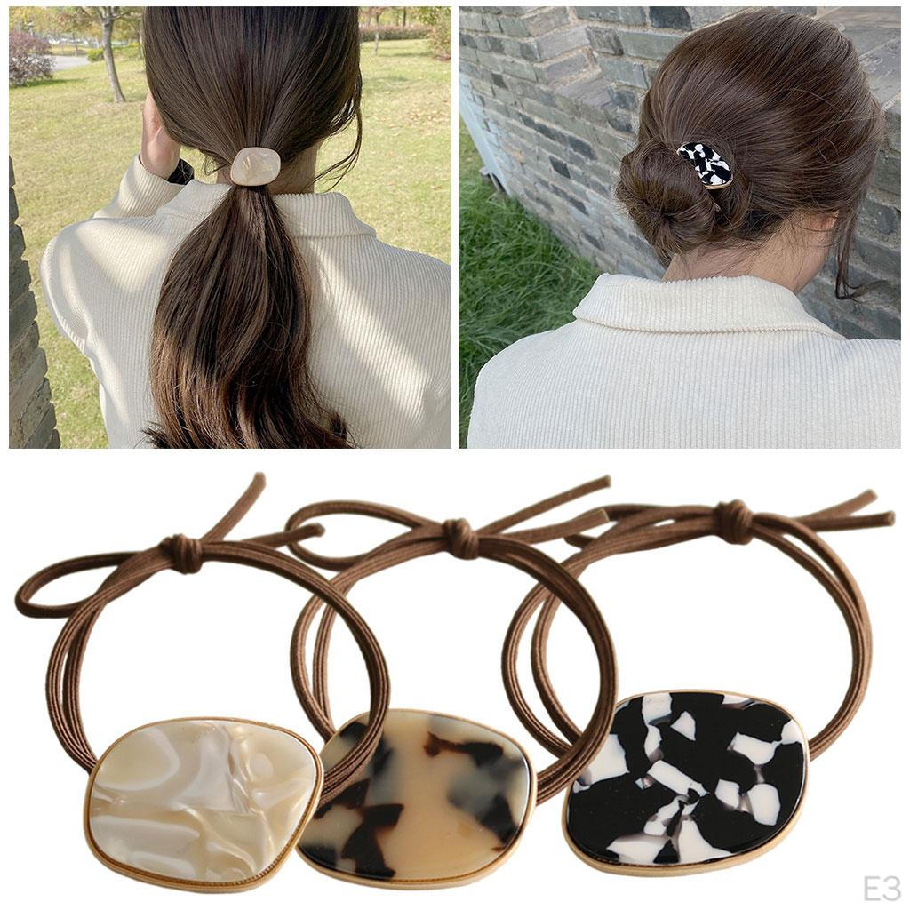 Hair Bands Accessories Women Ponytail Holder Elegant Elastic Ties