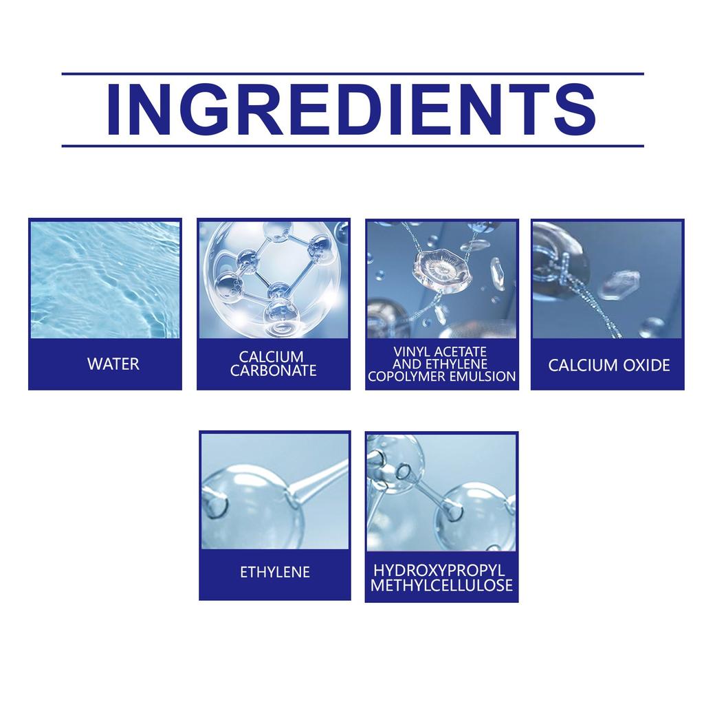 Wall Putty;White Wall Damaged Scratched Cracks Nail Holes Repaired;Suitable For Treating A Variety Of Mild Wall Defects