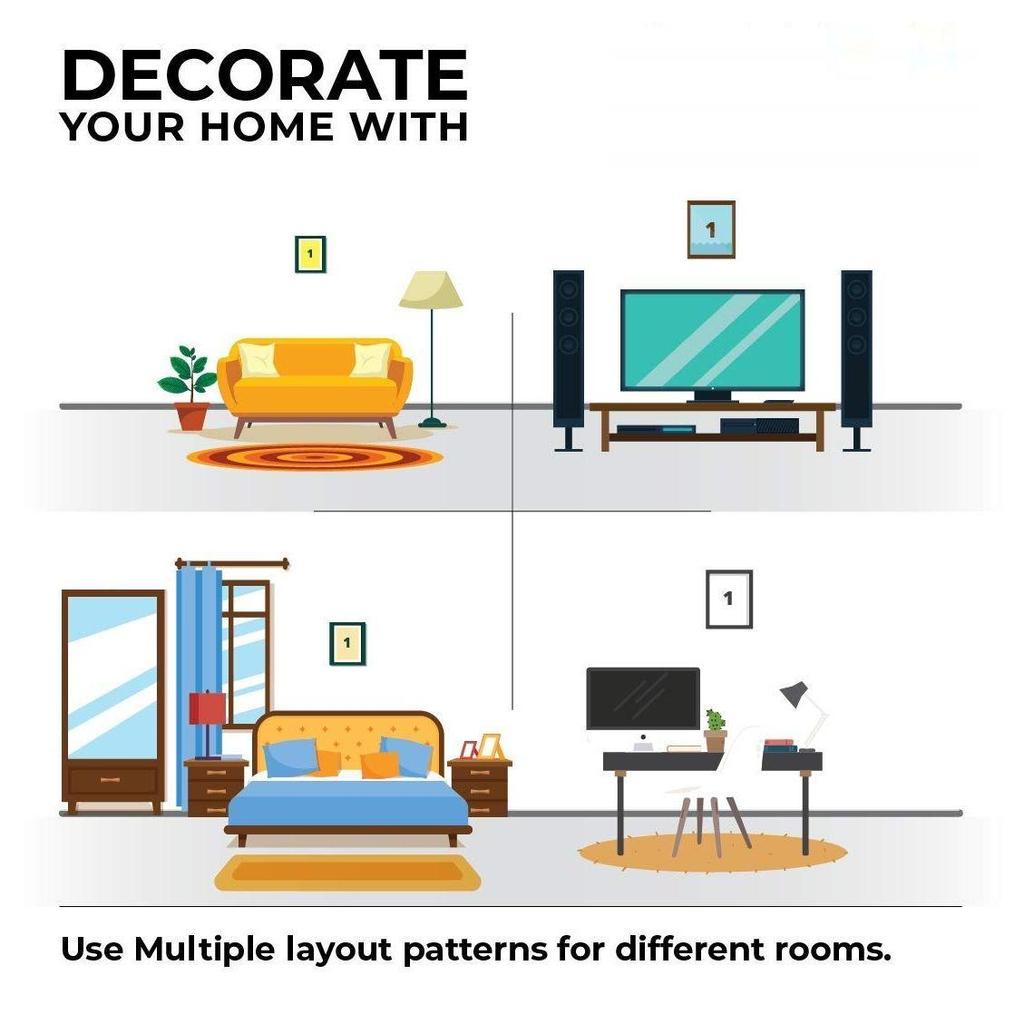 Cytat motywacyjny Bądź inny Obraz na ścianę w ramie, Wielokolorowy, Motywacyjny, 10 x 13 cali, Zestaw 1