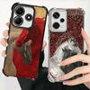 Horse Art Aesthetics Plating Phone Case For Xiaomi Redmi Note 14 15 Pro Plus 13 12 11 11S 11T 10 9S 9 5G Anti-Fall Airabag Cover