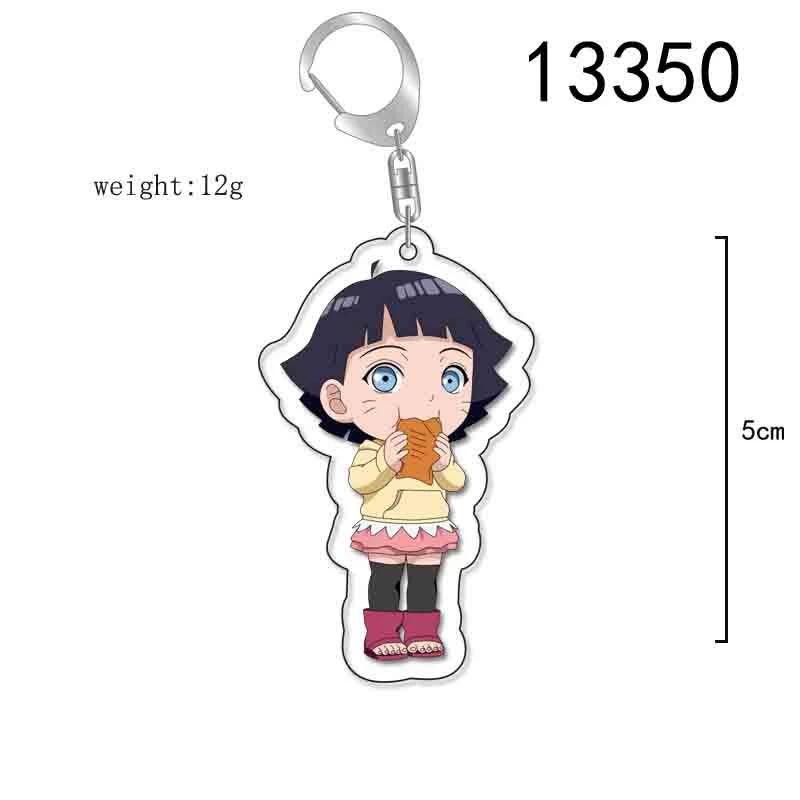 Anime Naruto Akryl nyckelring tillbehör Uzumaki Naruto Tecknad nyckelring