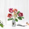 1PC,Europe Style Beautiful Artificial Flowers Fake King Protea Home Table Top Display Flowers Decorative Silk Flower
