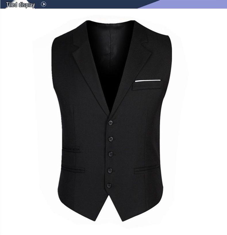 Men's Business Slim Fit Suit Vest - Korean & British Style, Plus Size Available