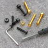 8 Sets New M5 Outdoor Skateboard Bolts Longboard Parts Mounting Hardware Screws Hardwares Nuts