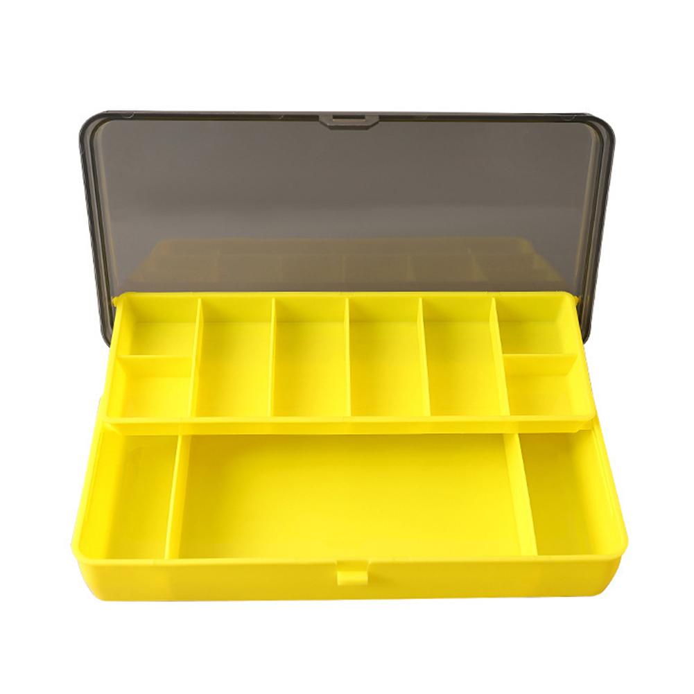 Double-Layer Fishing Box Bait Container Portable Lure Storage Box Fishing Tool Organizer Boxes for Bait & Accessories