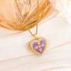 Women Heart Photo Locket Pendant Necklace Unique Light Luxury High-End Non-Fading Jewelry Accessory