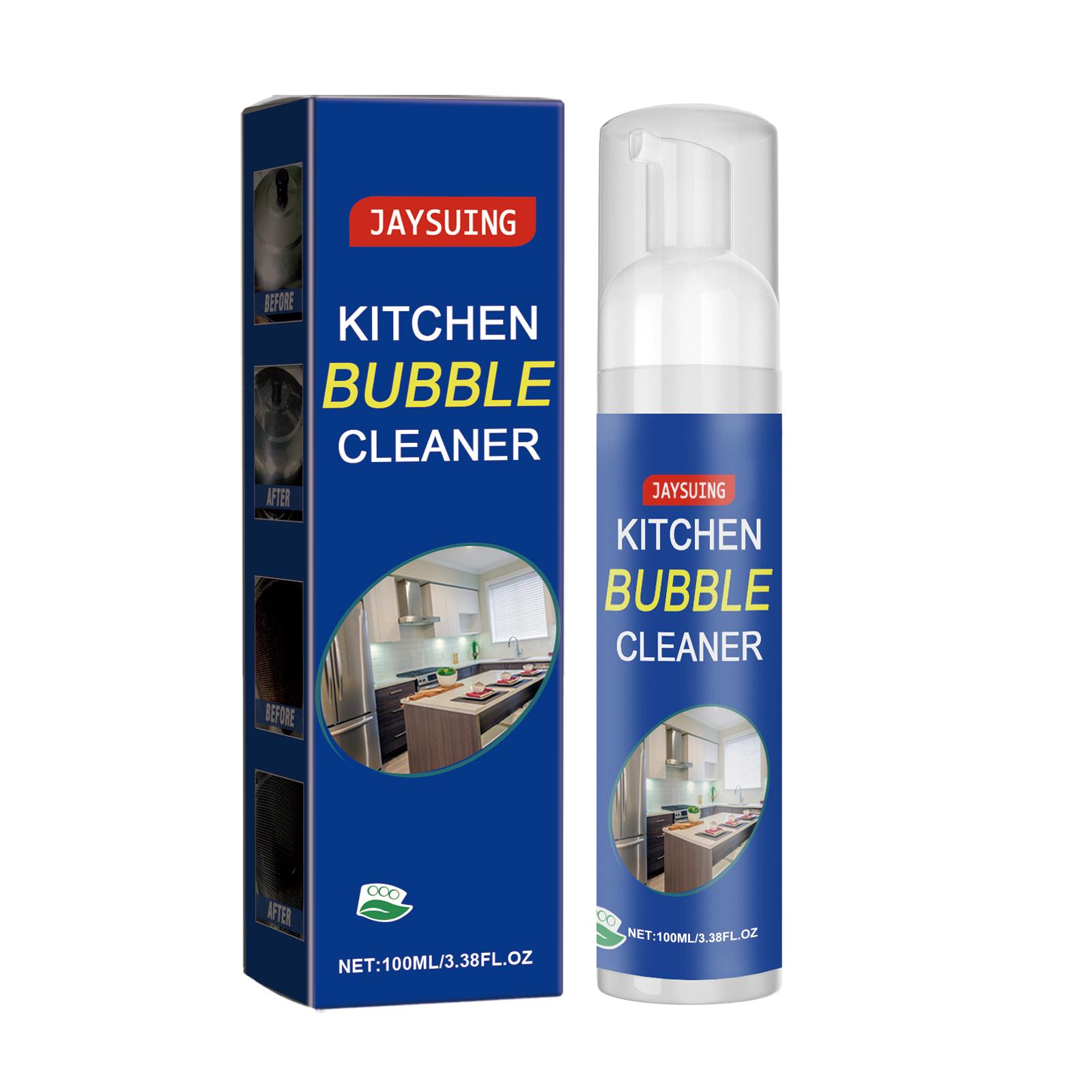 

Jaysuing Kitchen Cleaning Foam 100ml - Removes Grease and Dirt from Kitchen Stovetops, Cleans Kitchen Utensils, Removes Stains and Rust