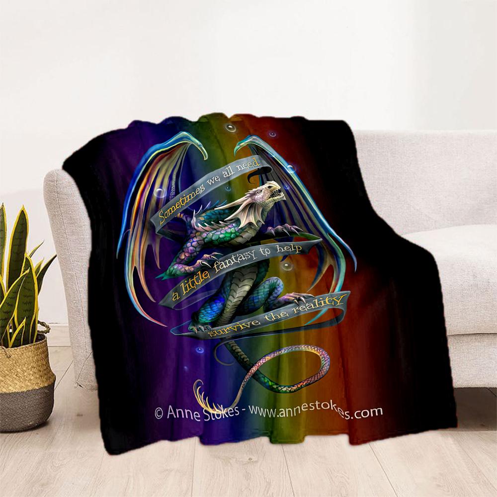 Gothic Style Blanket Soft Warm Cozy Perfect for Chair Bedding Livingroom for All Seasons Playful Design Gift for Travel Home Birthdays