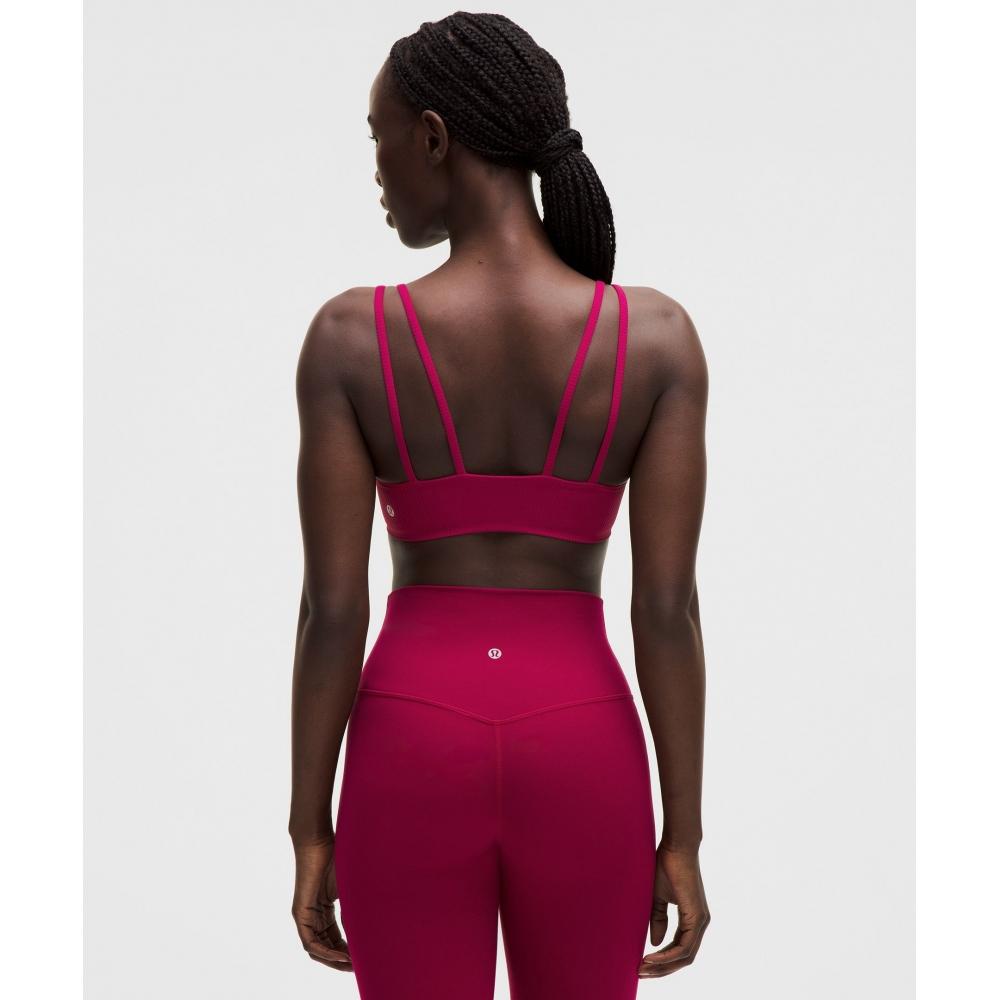 Lululemon Like A Cloud RiBBed BrA  Light Support  B C Cup Berry rumBle