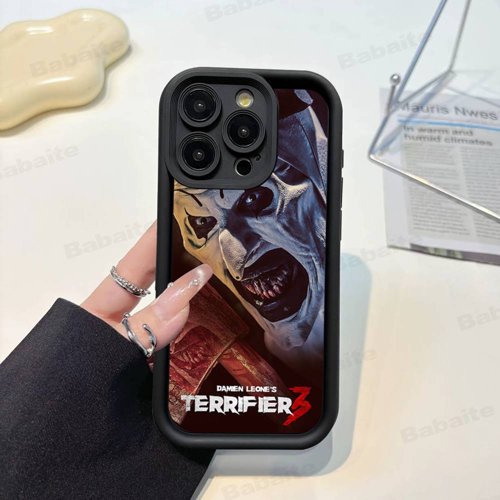 Horrorfilm Terrifier Siliconen Telefoonhoesje Voor IPhone 17 Pro Max 16 15 14 13 12 11 Plus 17 Air