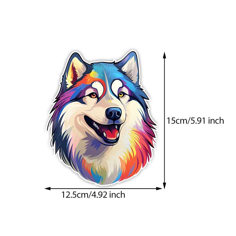 

Car Sticker Colorful Alaska Pet Dog Animal Waterproof Styling Automobiles Motorcycle Exterior Accessories Vinyl Decals TM419 A-15cm Longest Side