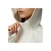 Saucony Hooded Solid Color Zipper Breathable Lightweight Jacket Women Jacket Oatmeal-White SC1240155A-WT30