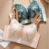 Exquisite Lace Massage Particles Plus Size Underwear Tube Top U-shaped Beautiful Back Thin Breathable Large Size Bra