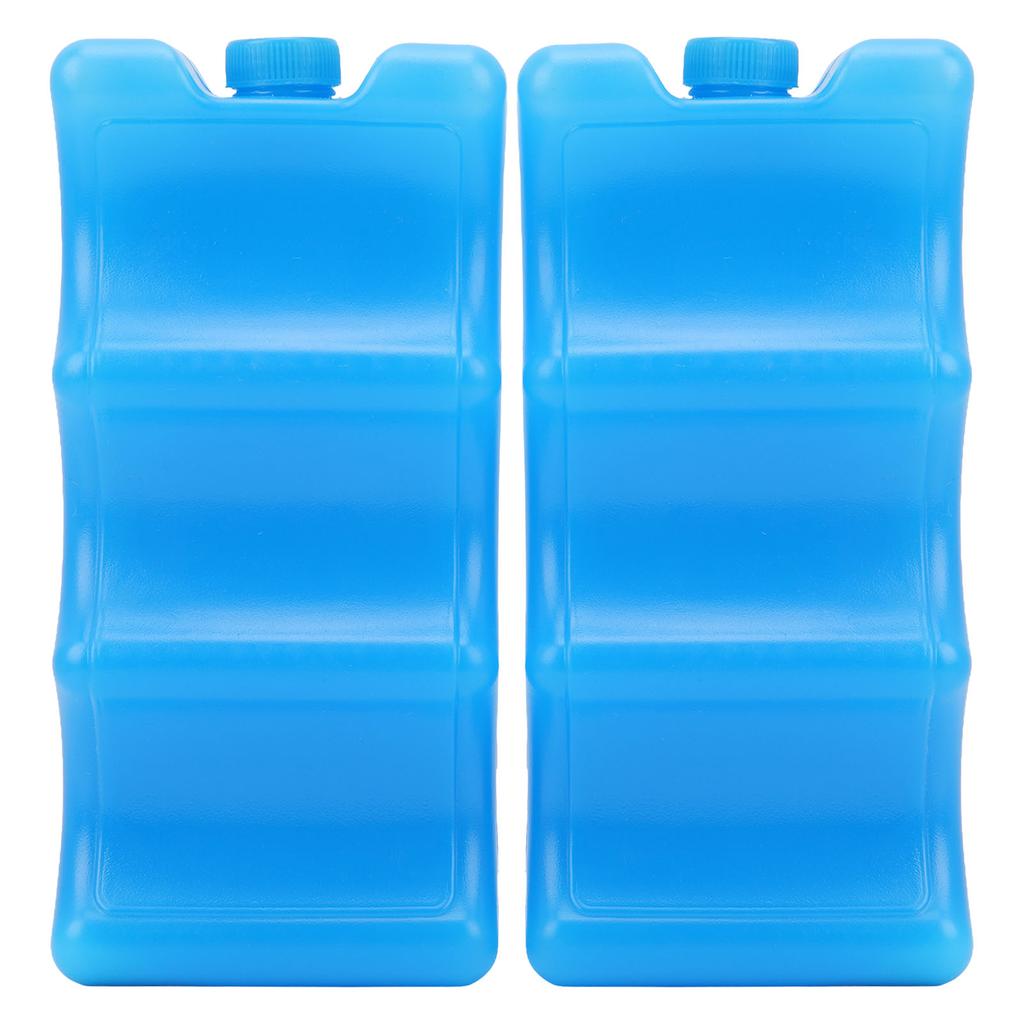 2pcs Breastmilk Ice Pack Contoured Shape Blue Reusable Ice Box for Breastmilk Working Mom