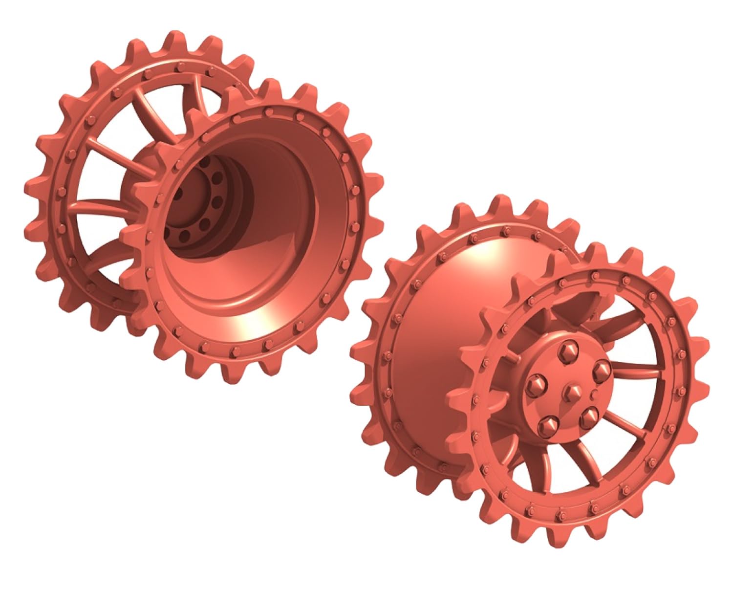 

Locom Model 1/35 WWII German Tiger I Heavy Tank Sprocket Ver. 4 Plastic Model Parts RP35074