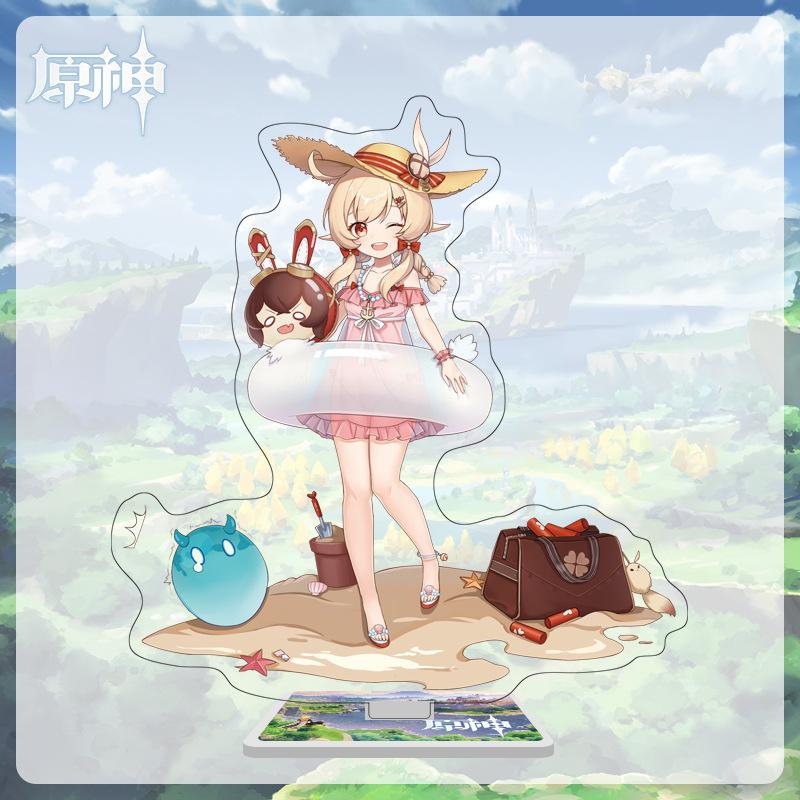 16cm Height Acrylic Large Stand-up Display Featuring Characters From Mondstadt and Liyue In Genshin