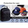 1pc Baseball Hat Travel Bag Baseball Cap Travel Case Storage Carrier Box Display Bag Eva Baseball Cap Carrying Bag
