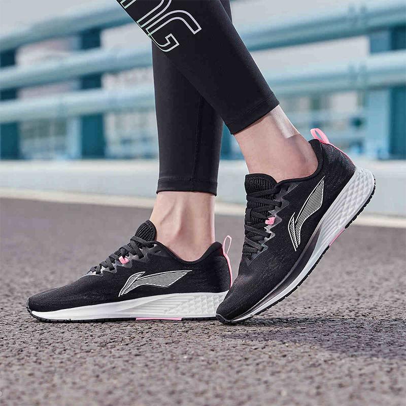 Li Ning Red Rabbit 4 Durable Breathable Low Top Running Shoes Women sneakers Black ARMR004-1