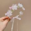 Party Headwear Artificial Flower Crown Sweet Wedding Headband New Floral Hair Hoop  Girls Gift