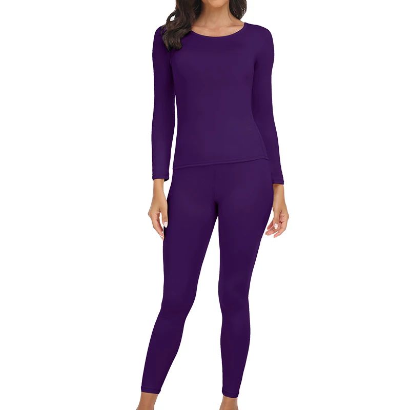 Women's Thermal Underwear Sets Long Johns with Polyester-Lined Winter Warmth for Skiing & Cold Weathe