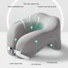U-shaped Pillow Memory Foam Thick Elastic Slow Bounce Travel Neck Pillow Adjustable Band Pain Relief Long Flight Neck Support Office Nap Pillow