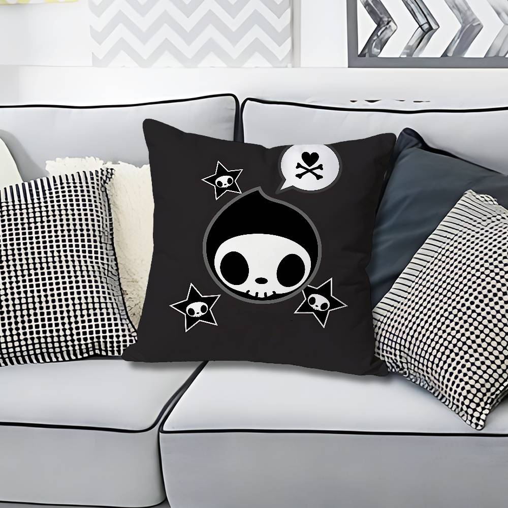 TTokidokiSS Girl Pillow Cases for Bedroom Living Room Sofa Home Decor Polyester Cushion Cover with Zipper