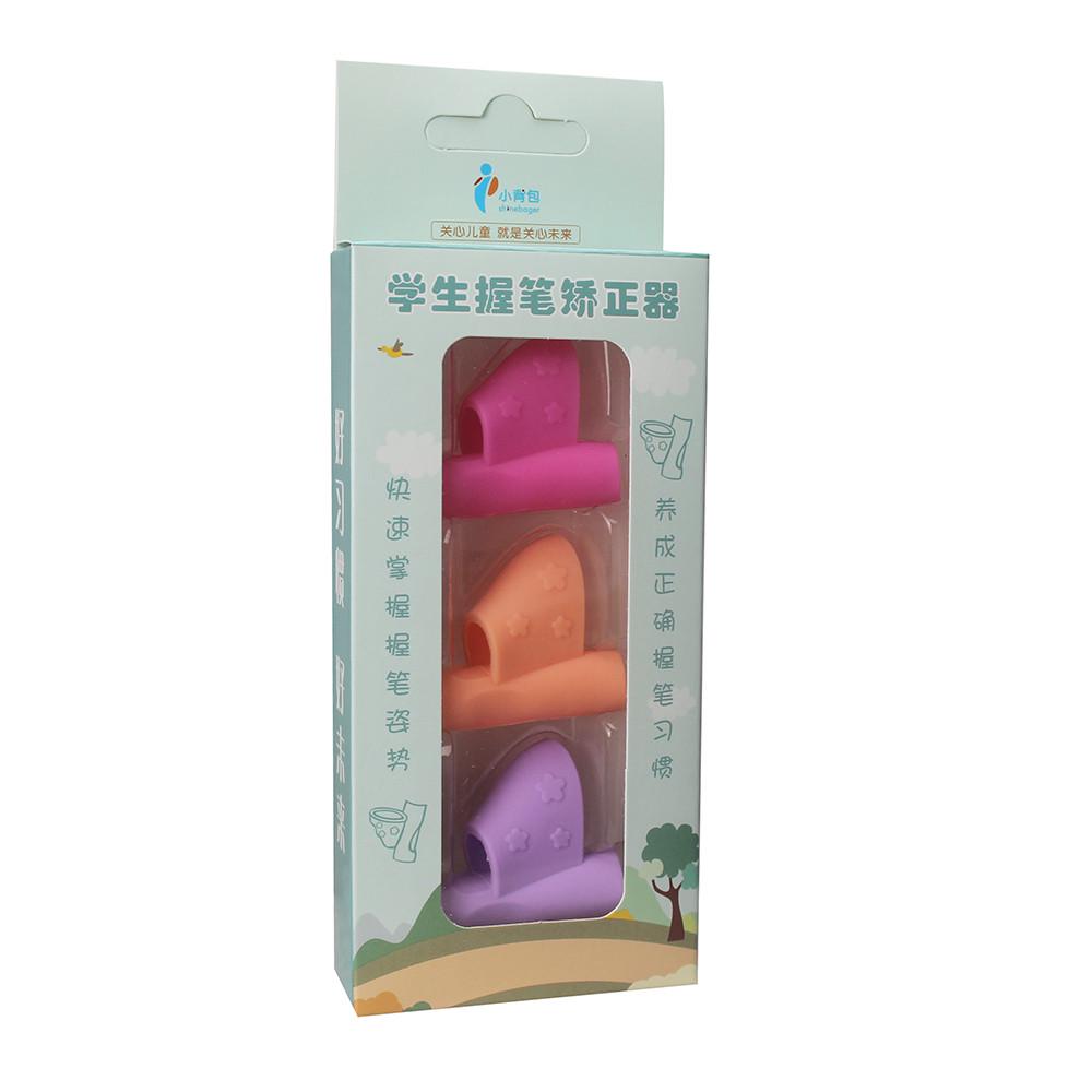 

3 шт./компл., детский держатель для карандашей, ручка для письма, ручка для коррекции осанки, новый инструмент розовый