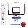 Mini Basketball Hoop for Desk No-Drill Wall Mount Foldable Stress Relief Game for Office & Bedroom