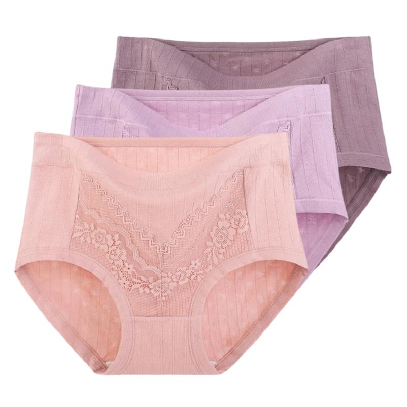 3 Stück Damen Slips XL 2XL 3XL 4XL 5XL 6XL Übergröße Höschen Hohe Taille Unterwäsche Atmungsaktive Unterhose