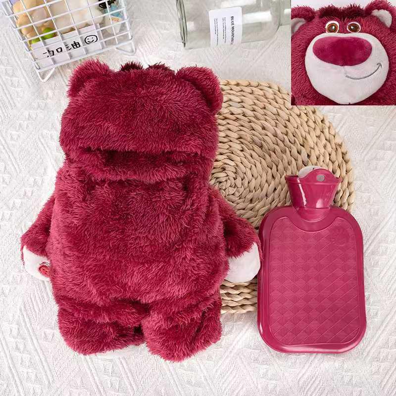 Stitch & Lotso Angel Plush Hand Warmer: Thickened Hot Water Bag for Warmth & Comfort