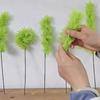 10pcs Artificial Fluffy Green Curling Rod Decoration Simulation Green Plants  Home Indoor Outside