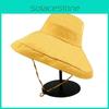 Cotton Wide Brim Fishing Hat For Women Sun Protection Outdoor Activities