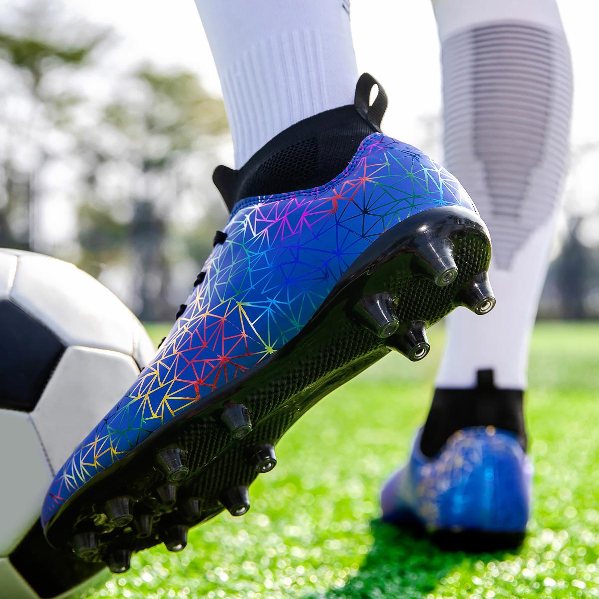 Мужские футбольные бутсы подростковые дышащие футбольные бутсы профессиональная игровая — фото 11