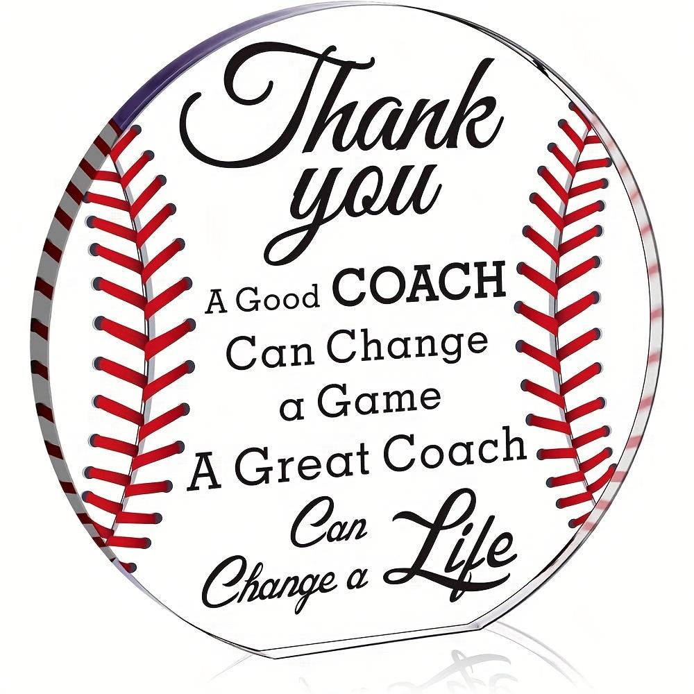 Acrylic Coach Gifts for Coach Thank You Gifts Office Desk Decor Appreciation Gift Thank You Gift for Coach End of Season Coach Gift 10*10cm