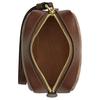 Coach Logo Metal Zipper Wristlet Clutch Mini Women Clutch Brown Yellow CW907-IMXHE
