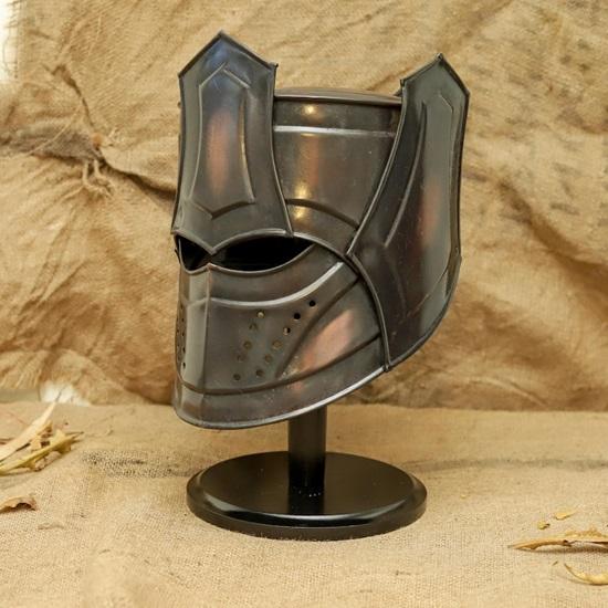 Handmade Steel Gothic Knight Helmet: Medieval Dark Armor, Cosplay LARP