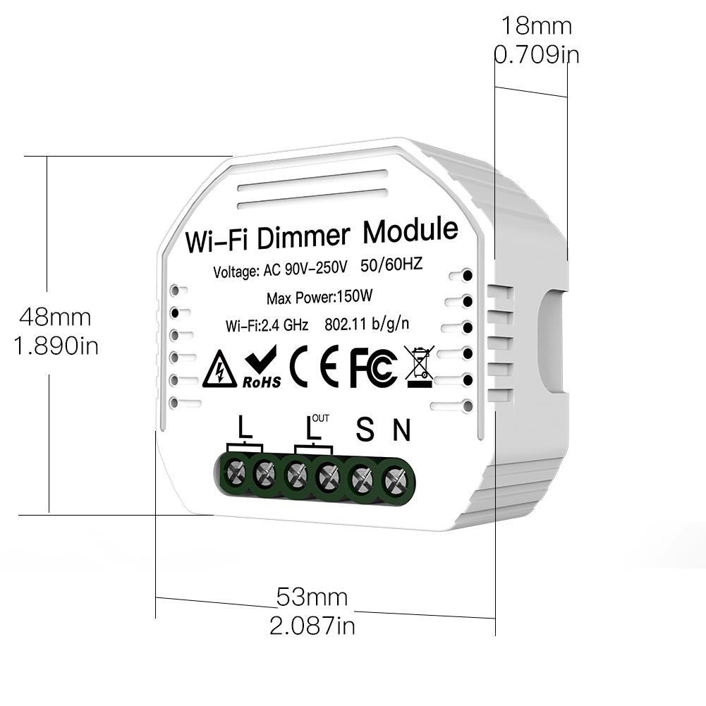

GERMA DIY Smart WiFi Light светодиодный диммер Smart Life/Tuya APP пульт дистанционного управления 1/2-позиционный переключатель, работает с Alexa Echo Google