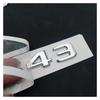 Yzw6688 3D ABS Chrome Black Car Rear Trunk Badge Sticker Logo GLC 43 BITURBO