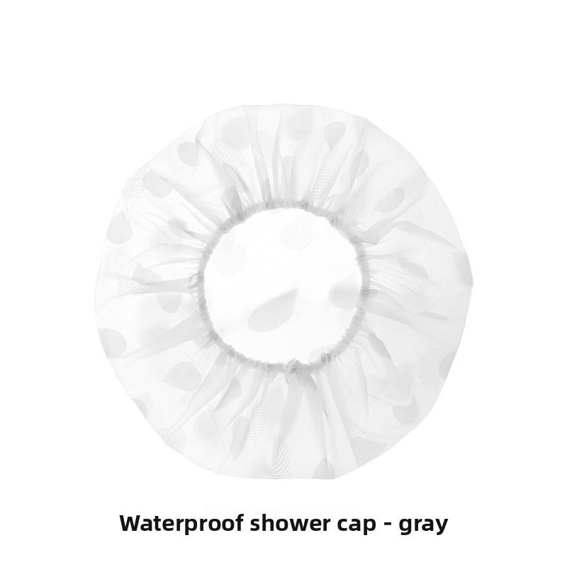 

Бытовая Водонепроницаемая Шапочка для Душа в Ванной, Кухонная Маслостойкая Шапочка, Бытовая Пылезащитная Толстая Шапочка для Уборки серый