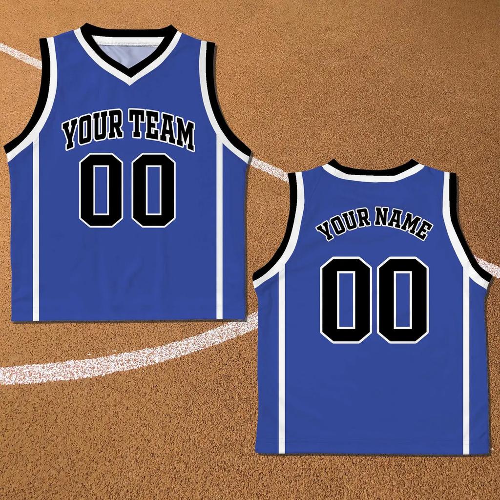 Performance Basketball Jersey Free Diy Custom Name Number Sleeveless Quick Dry Uniform Game Competition Training Sports Tees