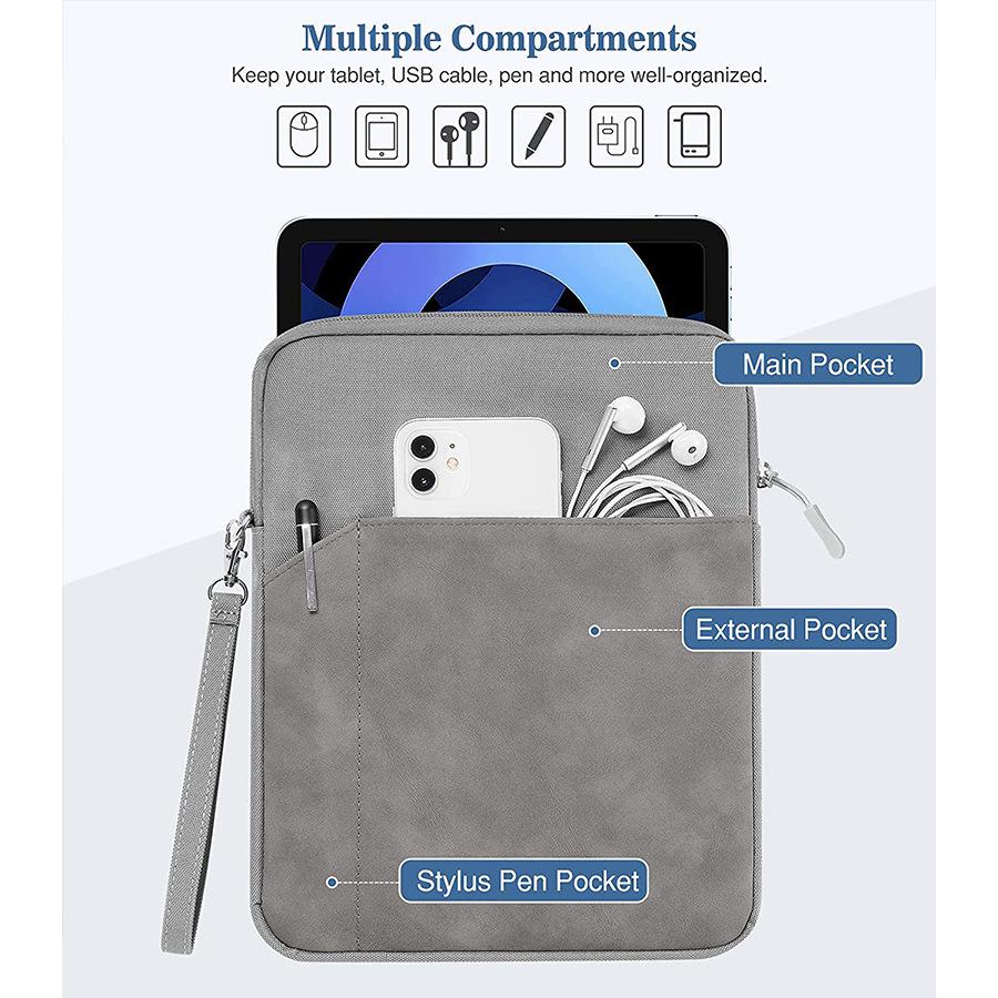 IPad Tabletler ve 9,7/11 inç Dizüstü Bilgisayar Kılıfları için iPad Saklama Çantası Koruyucu Kapak