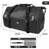 Waterproof PVC Motorcycle Tail Bag 40L 66L Carbon Fiber Style Rear Seat Storage Pack Touring Riding