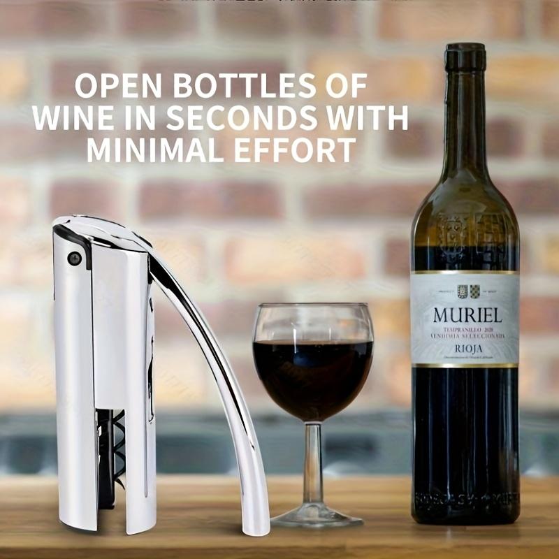 Abridor de Vinho Premium de Liga de Zinco e Aço Inoxidável com Alavanca, Perfeito para Uso em Casa, Bar e Restaurante, Presente Ideal para Feriados, incluindo Halloween, Natal